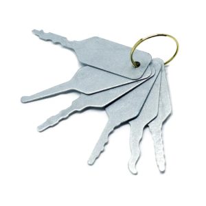 6x Medium Jigglers for Lock Picking Wafer Locks