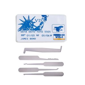 CREDIT CARD LOCK PICK SET "JAMES BOND" (5 PIECES)
